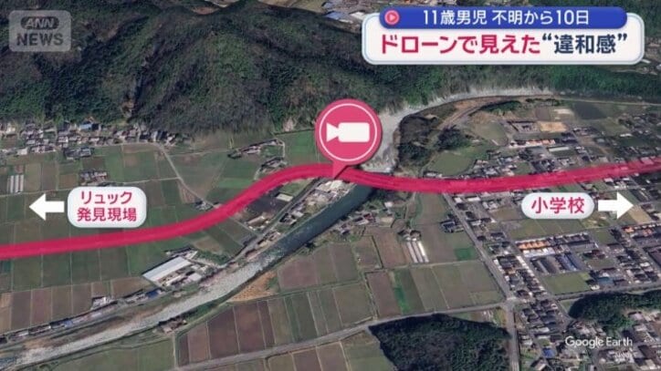 幹線道路を映した防犯カメラ