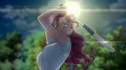 ケンカはやめて！JKの仲裁がまさかの“バットをフルスイング”で乱入!?「もうカオスだよwwwwww」ファン戦慄