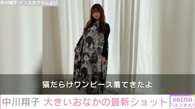 【写真・画像】第1子妊娠中・中川翔子「日に日におなか大きくなってますね」最新ショットに多くの反響　2枚目