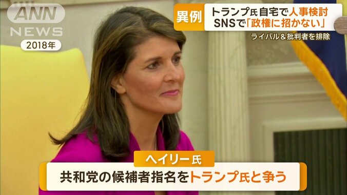 トランプ政権の人事に注目