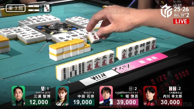 堀慎吾、驚愕のビタ止め