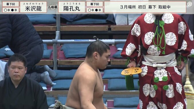 横顔が凛々しい米沢龍