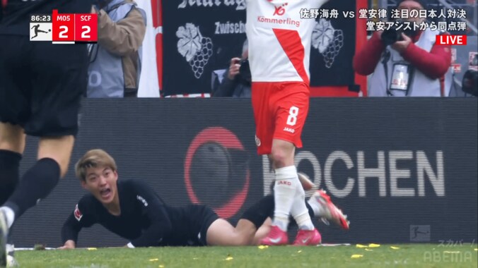 【写真・画像】「はやっ！」佐野海舟、驚異の超加速でボール回収→絶品アウトサイドパス「えぐいな」「1人で攻撃も守備もするやん」「やっぱり日本代表で見たい」ファン仰天の一部始終　1枚目