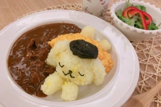 辻希美の“ポムポムプリン料理”　「可愛すぎて食べられない」と大反響 1枚目