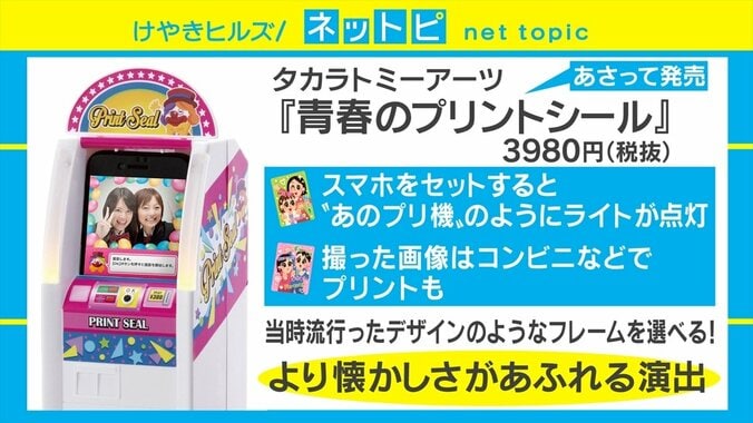 アラフォー世代歓喜！ 懐かしの“プリ機”がスマホをセットするだけのミニサイズで復活 2枚目