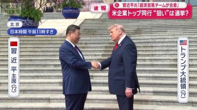 およそ9年ぶりとなるトランプ大統領の中国訪問