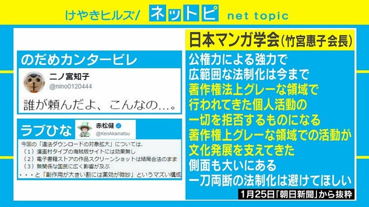 違法ダウンロード対象拡大に有識者ら“緊急声明” 「政府の目的みえず、あまりに拙速」
