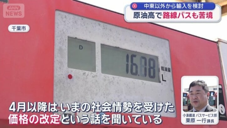 「4月以降は価格の改定という話を聞いている」