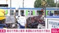 踏切で列車と衝突 車運転の女性自力で脱出