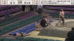 「大丈夫か」土俵際の“一撃”に離れた場所でぶっ倒れる力士「礼儀作法学んでいって」超若手の成長に期待する声も