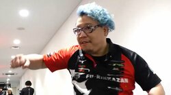 レスラーでもいける？巨漢・松ヶ瀬隆弥、出陣直前の“剛腕ラリアット”ポーズが迫力満点／麻雀・Mリーグ