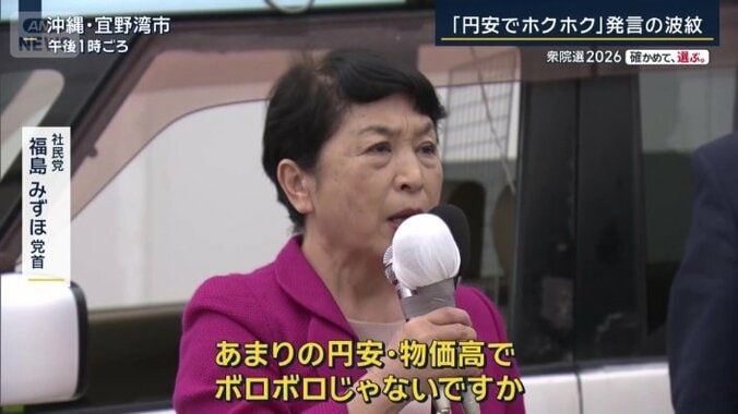 社民党　福島みずほ党首（2日）