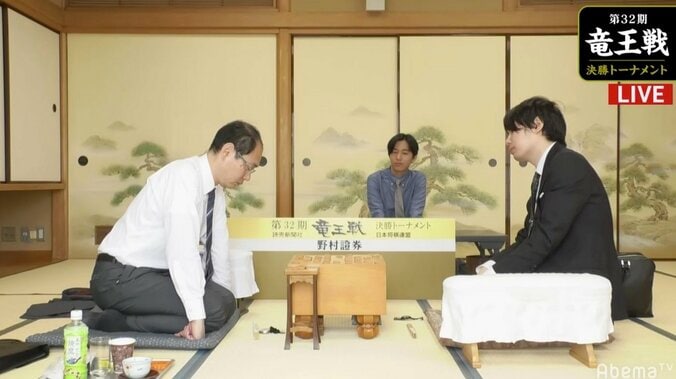 竜王挑戦に近づくのは？木村一基九段 対 佐藤天彦九段　現在対局中／将棋・竜王戦決勝T 1枚目