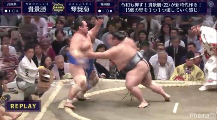 貴景勝、落ち着いて連勝　元大関・琴奨菊のがぶりを封殺　境川親方「相撲が器用な人」