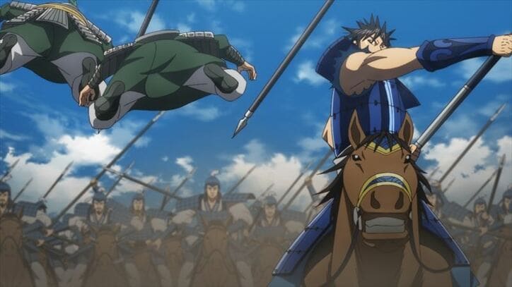 アニメ「キングダム」魏の将軍・凱孟と信の一騎打ち！4期7話先行カット・あらすじ公開