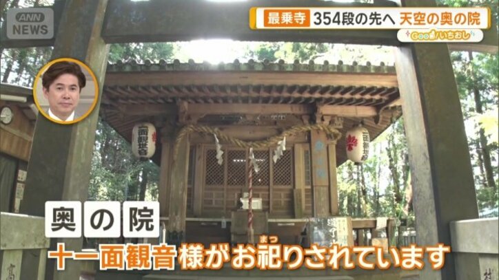 10分ほど登り、天空のお堂へ