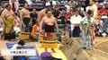 力士の隙間から着物姿の美人女優が“チラリ、チラリ” 十両土俵入りで“ただならぬ”存在感と気品