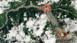 衛星画像であらわに…ネパールの現場に複数の“せき止め湖”　大規模土石流から2日後