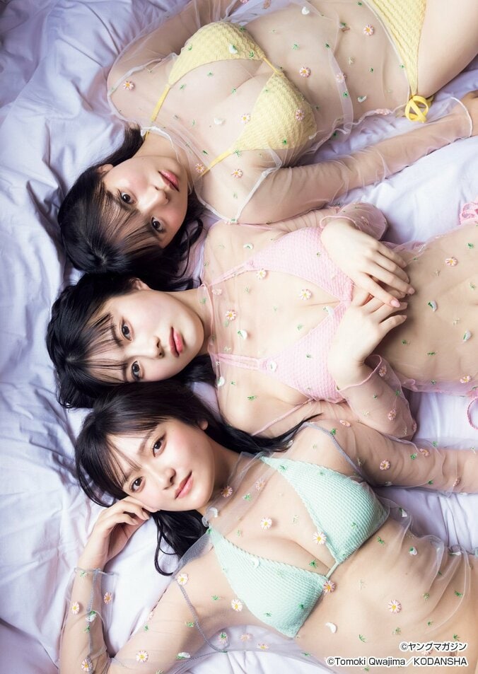 グラビア力爆上がり “ミスマガ2025特別賞トリオ”冨永実里・太田しずく・まるやそらが函館で思い出グラビア 『ヤンマガ』表紙・巻頭飾る 2枚目