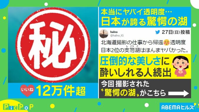 「綺麗すぎて吸い込まれそう」支笏湖の“圧倒的な美しさ”に魅了される人続出 1枚目