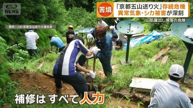 補修はすべて人力