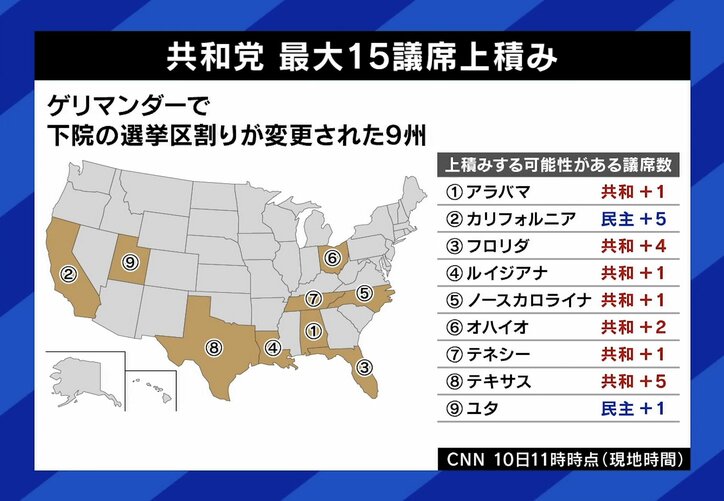 下院の選挙区割りを変更する“ゲリマンダー”