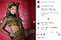 ゆきぽよの“リアルラムちゃん”風コスプレに「とっても美しい」「小悪魔スタイルが似合う」と反響