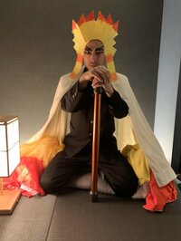 ロンブー田村淳、藤田ニコルからの「#おうちコスプレ」リレーに超速対応　手作り感たっぷり「鬼滅の刃」コスプレ