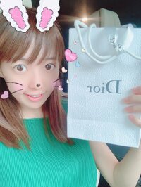 川崎希『Diorでコスメを買ったよ～♡』
