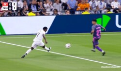 「友達しか合わせれないやつ」ヴィニシウスの『神業アウトサイドパス』にファン衝撃「たまらんな」「もうモドリッチ級や」