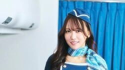 元大手航空会社のCA 橘和奈が170cmの高身長を活かした妄想グラビア ヤンマガWeb「働くお姉さん」