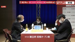 渡辺明名人、10年ぶり2度目Vに前進！準決勝で糸谷哲郎八段に勝利／将棋・朝日杯