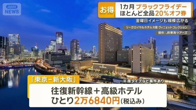 JR東海ツアーズの新幹線と宿泊がセットになったお得なプラン
