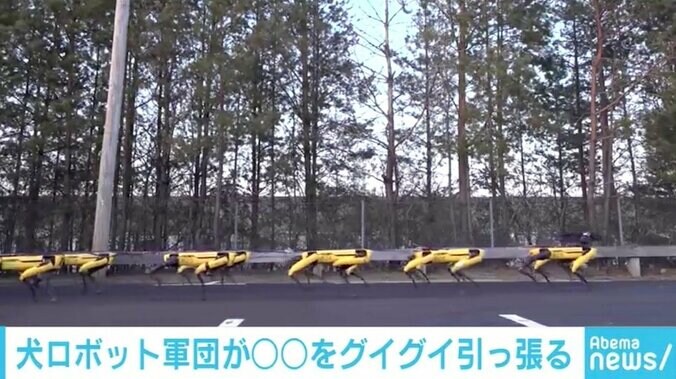 犬型ロボット軍団が引っ張っているのは？ ボストン・ダイナミクスの最新動画が話題 1枚目