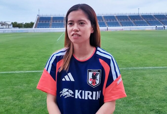 前日練習後の長谷川唯