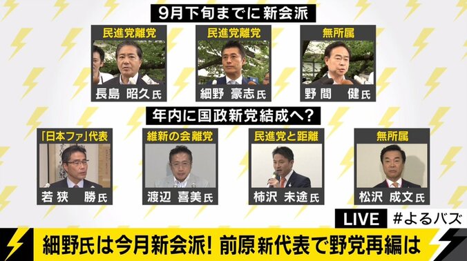 前原新体制の民進党・細野グループ・若狭新党、連携するのはどことどこ？　民進党にはさらなる離党予備軍も!? 2枚目