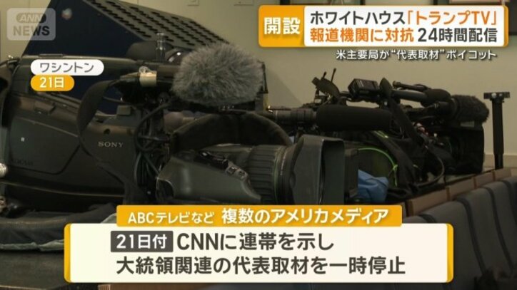 大統領関連の代表取材を一時停止