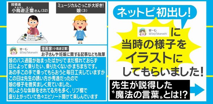 幼稚園バスに乗りたくない児童に先生がかけた言葉とは? 巧みな話術が話題に
