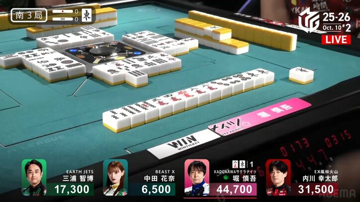 堀慎吾の親倍満