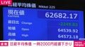 日経平均株価 一時2000円超値下がり