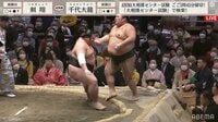 【映像】土俵を割ってふらつく千代大龍