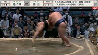 【映像】強烈な突き落としで落合を沈める逸ノ城