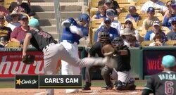 速ええええ！ 大谷翔平、一瞬で消えた“191キロ弾丸ライナー”「ワケわからん」 凄まじい打撃音の“爆速二塁打”にファン騒然「やっぱり速い」