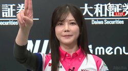 魅惑のボディ麻雀が炸裂！高宮まり、ぶんぶん腕振り特大トップ 5発の強パンチ「褒められてうれしかった。やったぁ♪」とニコニコ／麻雀・Mリーグ