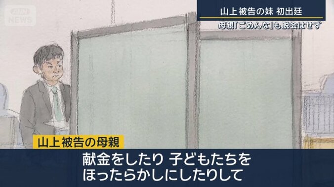 山上被告の母親