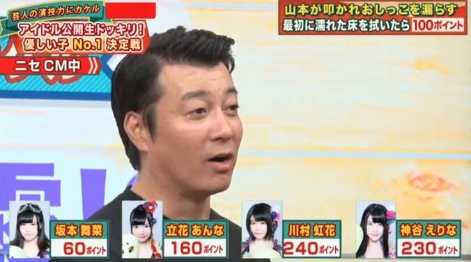 仮面女子、極楽山本が失禁した床を拭く　加藤は「全員素晴らしい」と感激 6枚目