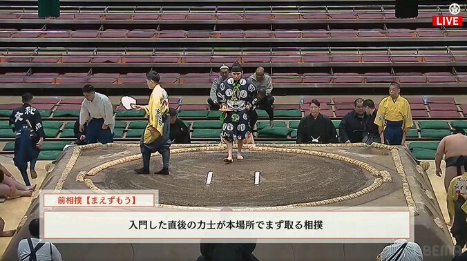 前相撲前からポツンとパラダイス山元