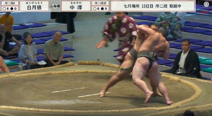 館内騒然の“2秒決着”「相手にならんな」「幕下いけよ」 24歳逸材力士、圧巻の体躯&衝撃結末に驚きの声 3枚目