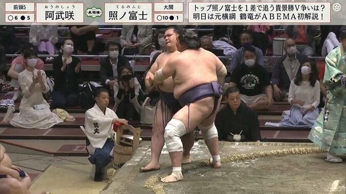 照ノ富士、苦手の阿武咲に圧勝で1敗死守 貴景勝が2敗でピタリ 1枚目