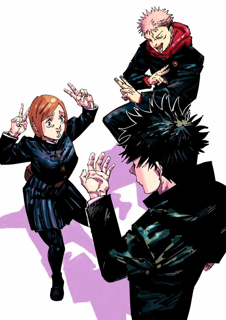 Une illustration comique inédite d'Itadori, Fushiguro et Kugisaki dévoilée ! Un nouveau « Juju Sanpo : Au cinéma » et une interview des doubleurs annoncés pour la sortie de « JUJUTSU KAISEN – Le Film »